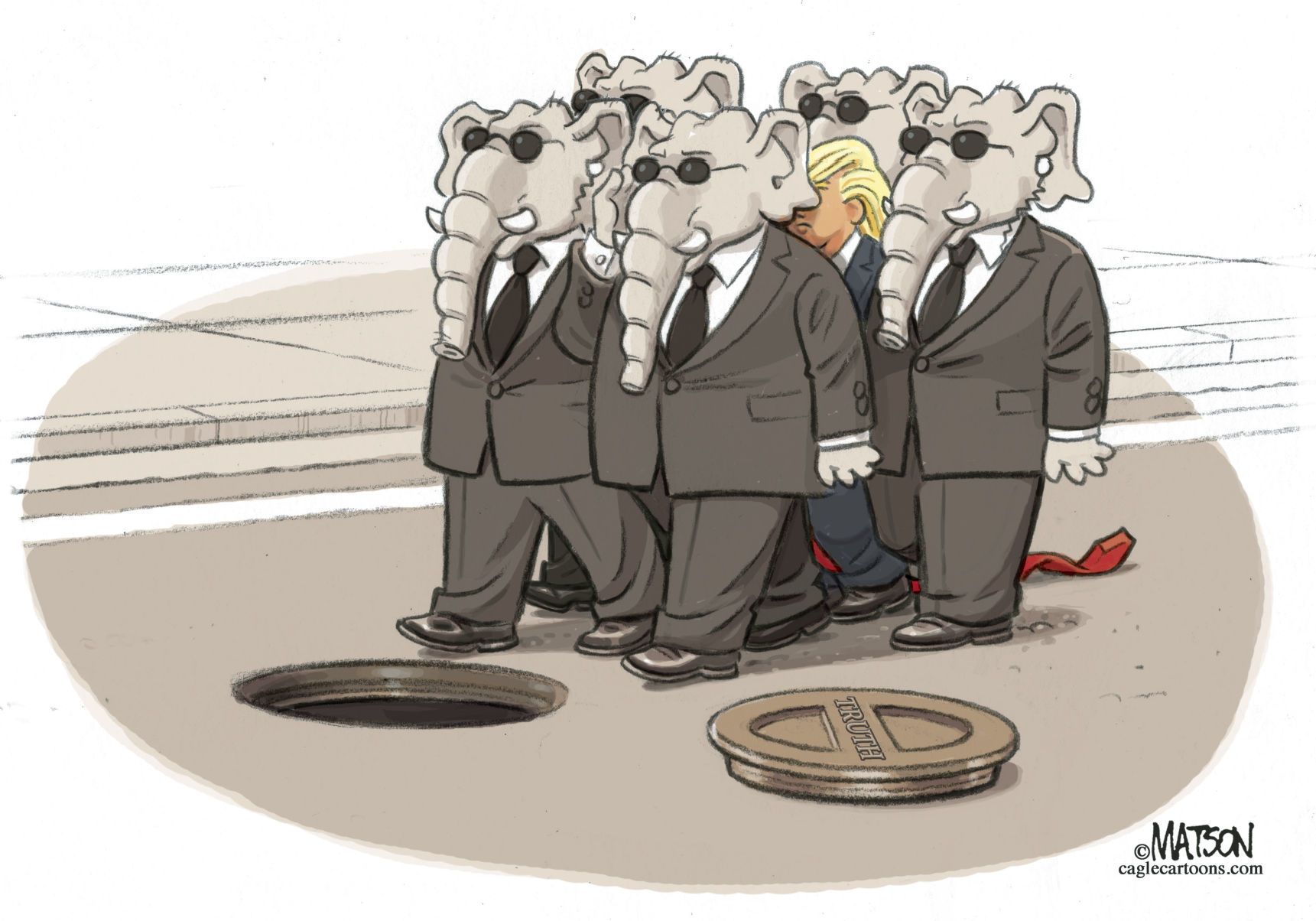 Republican Security Detail Protects President by RJ Matson, Portland, Maine